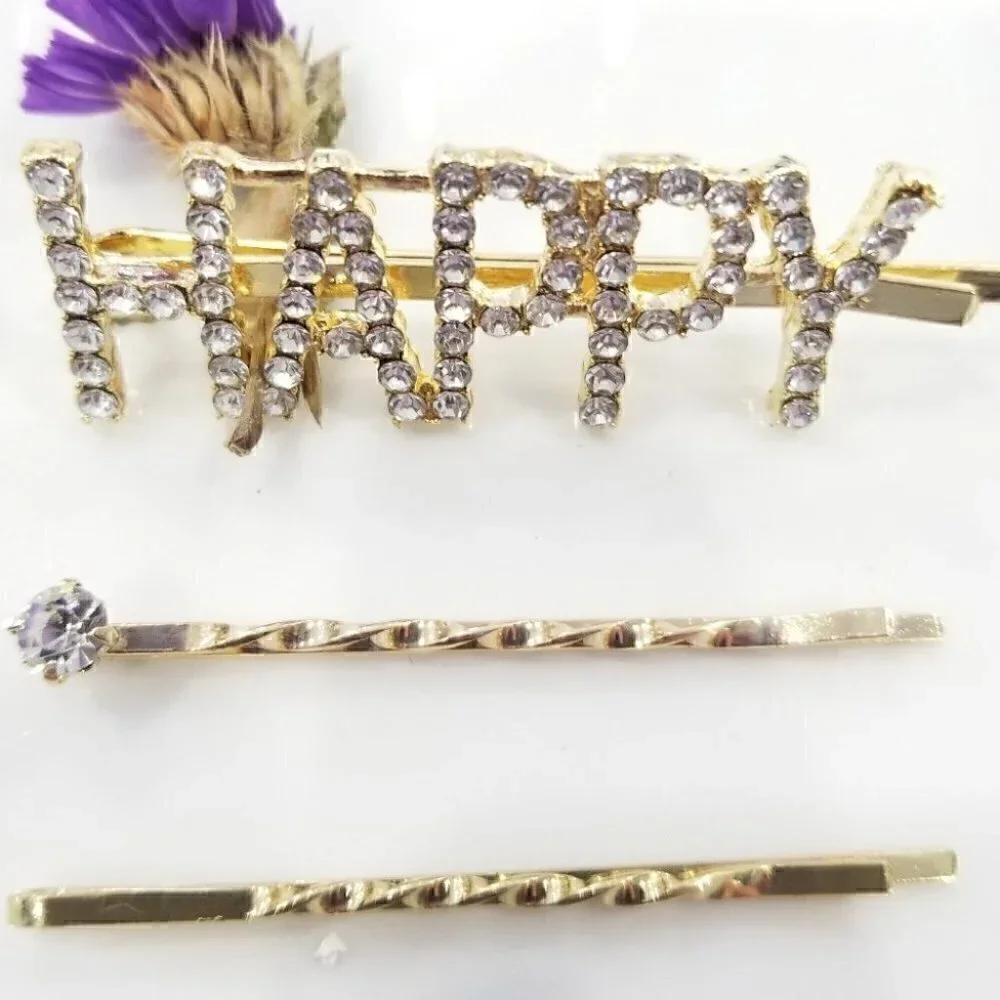 Gold rhinestone 